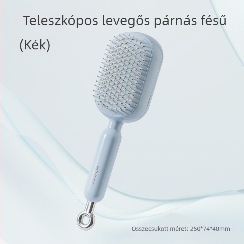 Légpárnás fésű – ABS, teleszkópos kivitel, masszázs funkció, antisztatikus, fejbőr tisztítása