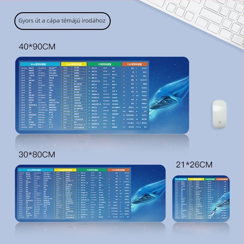 Egérpad, kétoldalas, csúszásmentes, gumiból, logónyomás lehetőséggel
