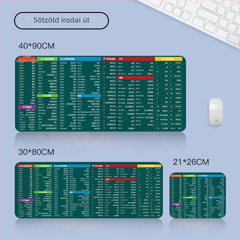 Egérpad, kétoldalas, csúszásmentes, gumiból, logónyomás lehetőséggel