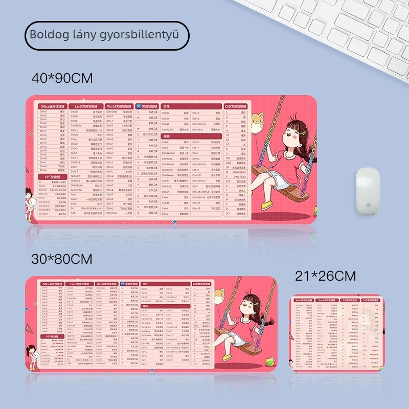 Egérpad, kétoldalas, csúszásmentes, gumiból, logónyomás lehetőséggel