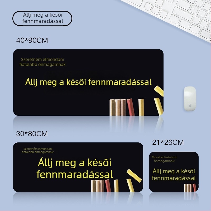 Egérpad, kétoldalas, csúszásmentes, gumiból, logónyomás lehetőséggel
