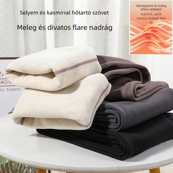Kismama nadrág Shark skin nejlon-keverékben (70–80% nejlon, <30% spandex), vastag, meleg, magas rugalmasság, bő szabás