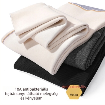 Kismama téli fleece-betétes leggings, karcsúsított fazon, függőleges csíkok, has támasztás, kényelmes