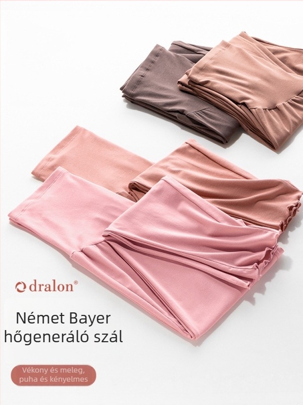 Kismama alvópizsama nadrág, laza szabás, magas derekú, 95% viszkóz 5% spandex, őszi-téli