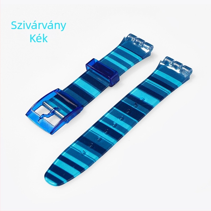 Swatch-kompatibilis szilikon óraszíj — vízálló, anyag: szilikon, termékkód: Strap, márka: Qifulong, 2023 tél