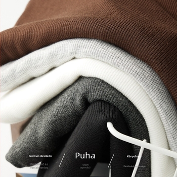 Hosszú ujjú póló négyszögletes gallérral, koreai stílusú felső, karcsú szabás; pamut-spandex keverék, hossz 50–65 cm