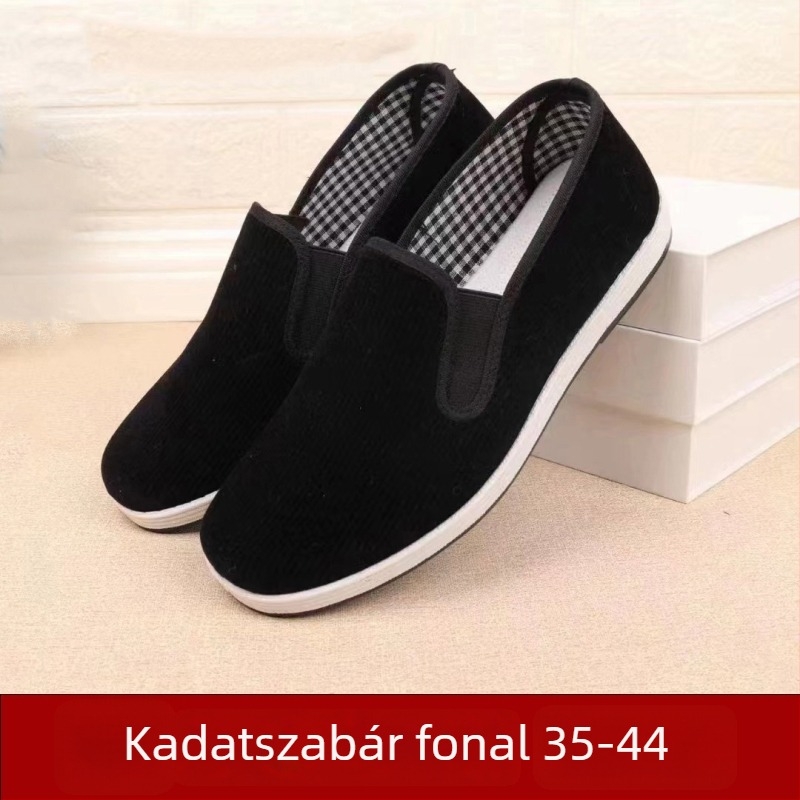 Uniszex vászoncipő injekciós formájú műanyag talppal, alacsony felsőrésszel, etnikus stílus