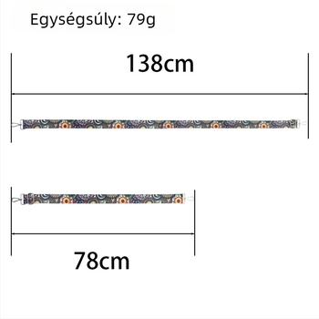 3,8 cm széles táskaöv, poliészter, lélegző, ultrakönnyű, terheléscsökkentés, egyszínű