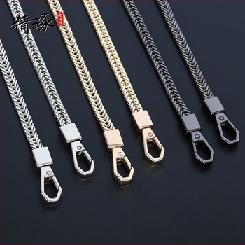 PU anyagú táska pánt, fém lánccal — váll- vagy keresztpánt (Anyag: PU; Kategória: Táska pánt/ vállpánt; Márka: Other)