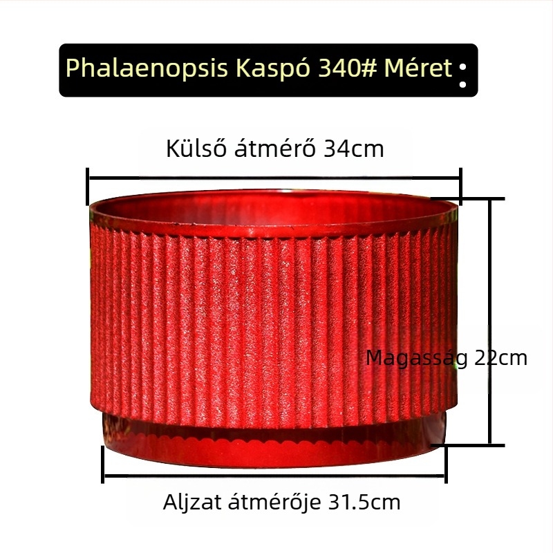Virágcserép gyantából, asztalra vagy padlóra, minimalist stílus, kivitel injekciós öntéssel
