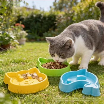 Macska műanyag etetőtál - nem automata etetés, zs márka, eredet: Chaozhou