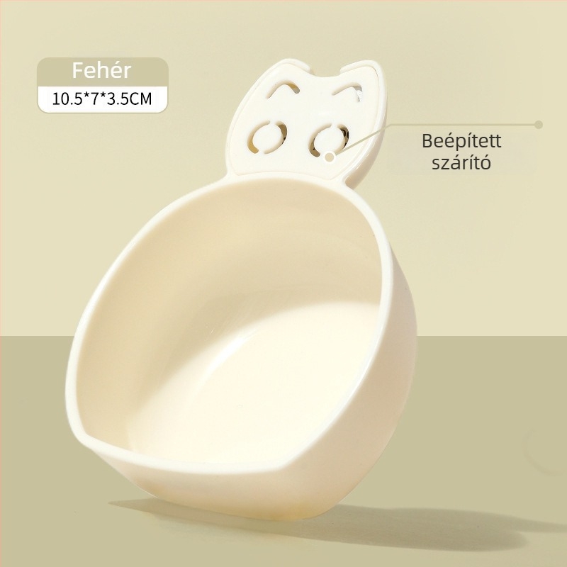 Műanyag macska- és kutyatáp kanál automata etetéssel, háziállat eleség-kiegészítők, 100 db dobozonként