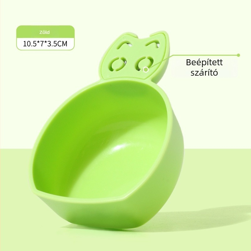 Műanyag macska- és kutyatáp kanál automata etetéssel, háziállat eleség-kiegészítők, 100 db dobozonként