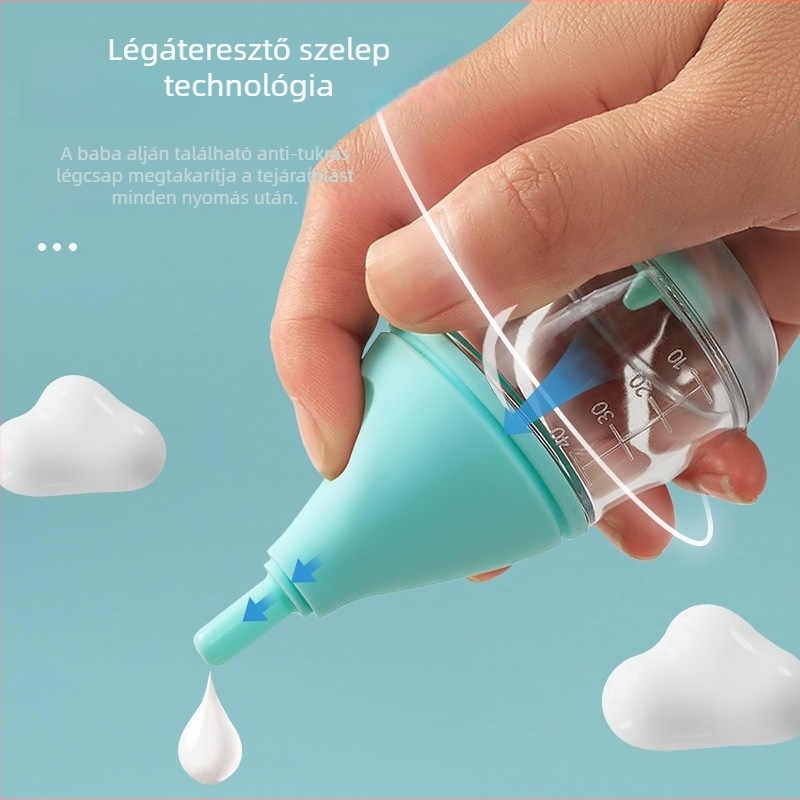 Macskáknak szóló etető cumisüveg — kézi etetés, Alkalmas macskáknak, Anyag: Egyéb