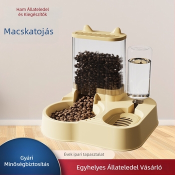 Integrált macska etető és vízadagoló | Műanyag | Márka Ham | Macskáknak | Csomagolás: 40 készlet dobozonként