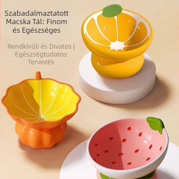 Kerámia macska etető- és itatál készlet – 16 darab, Love márka