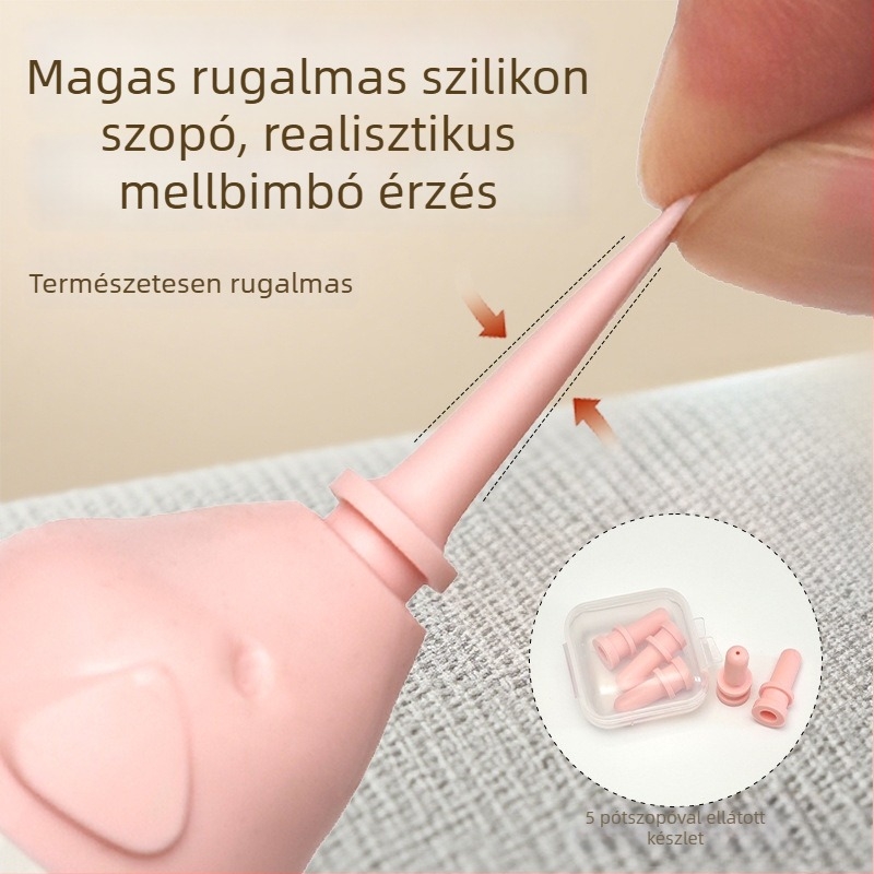 Újszülött cicák etetőeszköze cumisüveggel és szívófejjel, műanyag, macskáknak, időszakos etetés