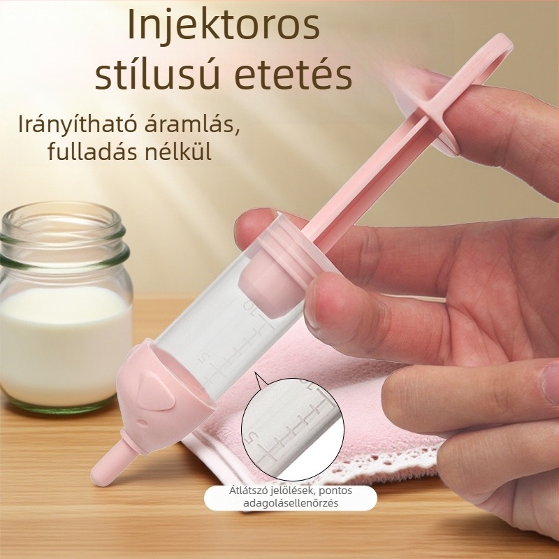 Újszülött cicák etetőeszköze cumisüveggel és szívófejjel, műanyag, macskáknak, időszakos etetés