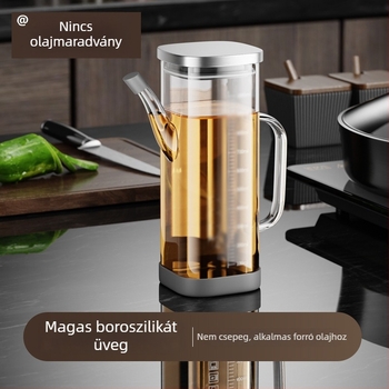 Hyvar üveges olajtartó, szivárgásmentes, konyhai fűszerertartó – szójaszószhoz, ecethez és olajhoz