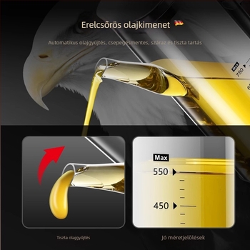 Hyvar üveges olajtartó, szivárgásmentes, konyhai fűszerertartó – szójaszószhoz, ecethez és olajhoz