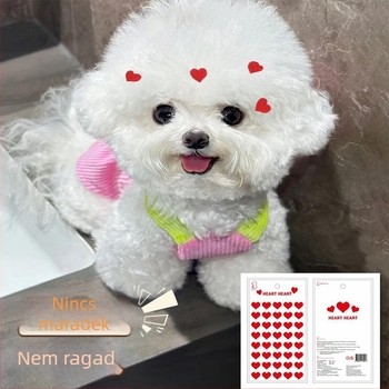 Háziállatok ruházati matricái – kutya és macska homlokára illő kiegészítők, selyem virág díszítéssel, mintázat 69850, univerzális használat, nyári szezonra, személyre szabás nélkül