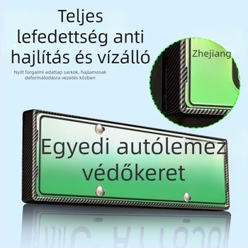 Műanyag rendszámkeret teljes éllel, kompatibilis a 2025-ös L90-hez