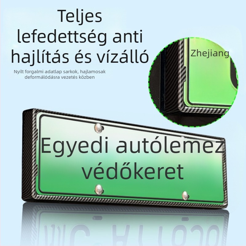 Műanyag rendszámkeret teljes éllel, kompatibilis a 2025-ös L90-hez