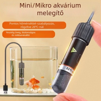 Akváriumi fűtőrúd, USB termosztát (üveg, 10W, Ql-222)