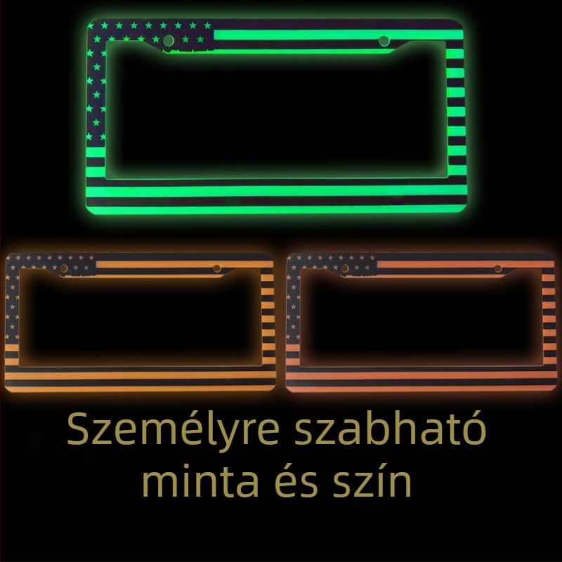 Világító rendszámtábla keret, műanyagból, általános kompatibilitás, testreszabható feldolgozás, USA szabvány