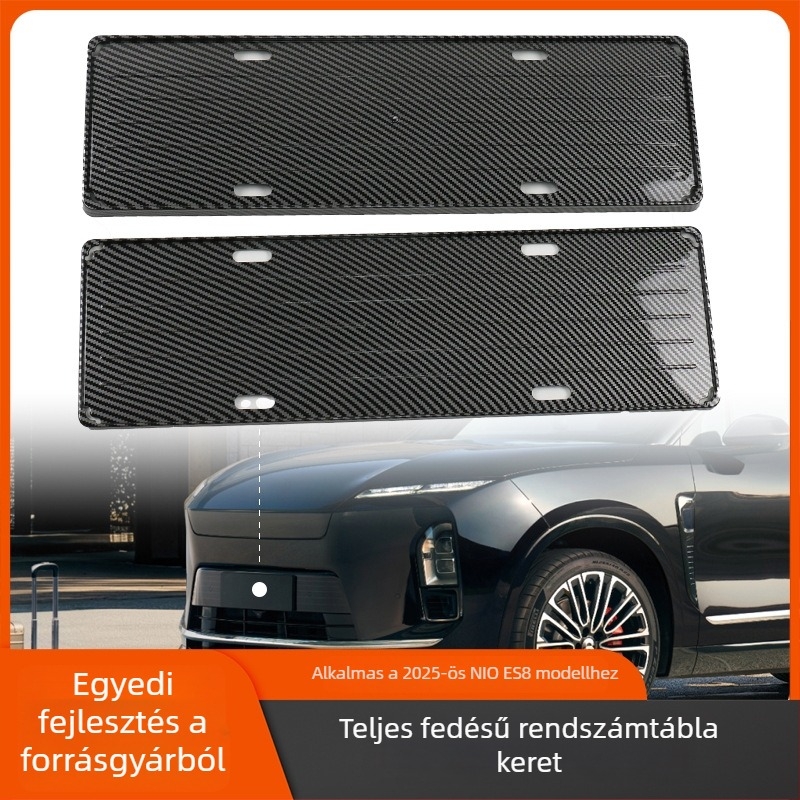 NIO ES8 rendszámkeret alap, teljes védelem, kompatibilis 26 ES8 modellhez, az új közlekedési szabályoknak megfelelő.