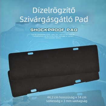 Rendszámkeret anti-hanggal és rezgéscsillapító habbal, rozsdamentes acélból, standard járművekhez, Capable Factory