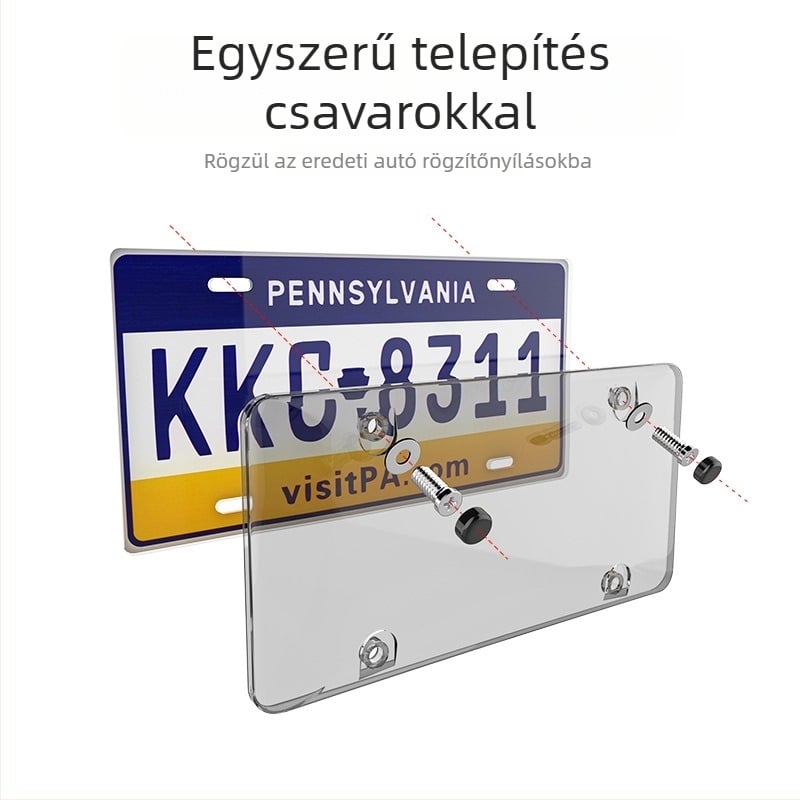 Rendszámkeret, univerzális, műanyag, modell 556, alkatrész-szám 556