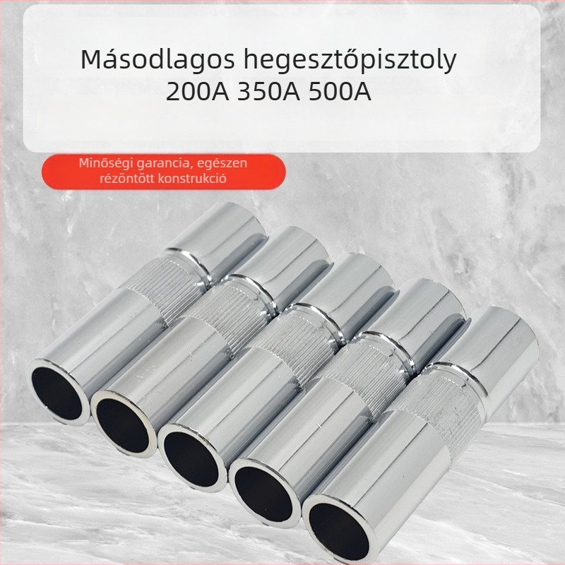 MIG hegesztőpisztoly védőcsúcs és réz fúvóka, kompatibilis 200A/350A/500A, CO2 védelem, kód GK3