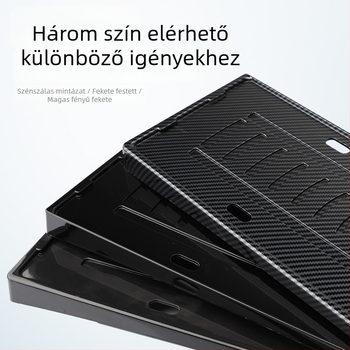 Equation Leopard Titanium 7-hez tartozó rendszámtábla keret – műanyag, kompatibil új közlekedési szabályokkal, rendszámtábla védőkeret