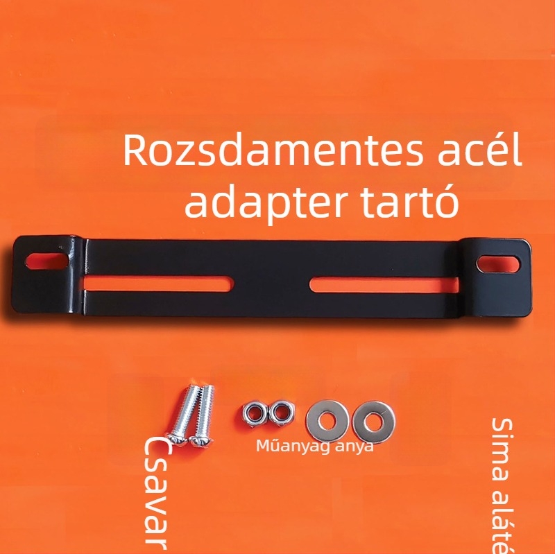 Rozsdamentes acélból készült motorkerékpár plakett-tartó, nem testreszabható, univerzálisan kompatibil
