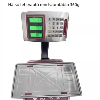 Kamionok hátsó rendszámtáblatartó rozsdamentes acélból, modell LC-X
