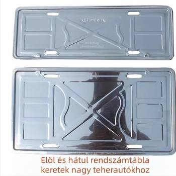 Kamionok hátsó rendszámtáblatartó rozsdamentes acélból, modell LC-X