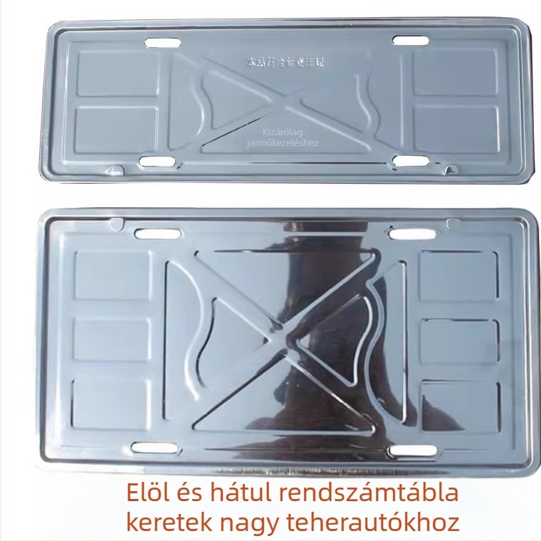 Kamionok hátsó rendszámtáblatartó rozsdamentes acélból, modell LC-X