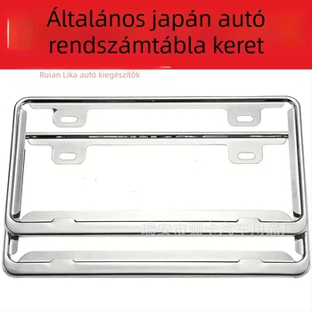 Rozsdamentes acél rendszámkeret japán autókhoz