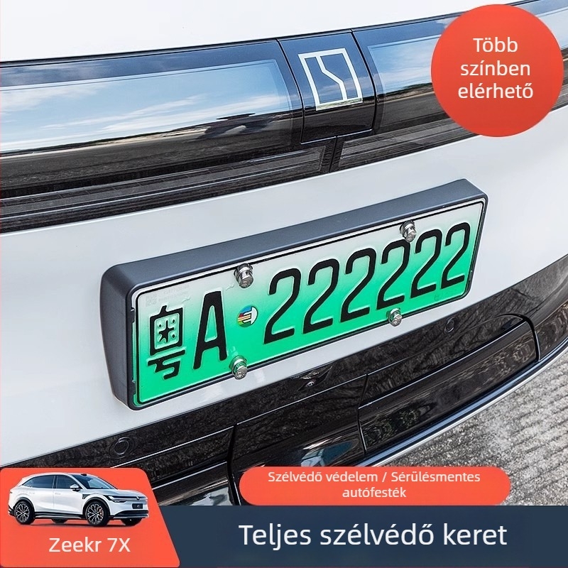 Rendszámkeret - teljes éllel, ABS anyag, Zeekr 7X-hez, testreszabható a Tengyun-tól