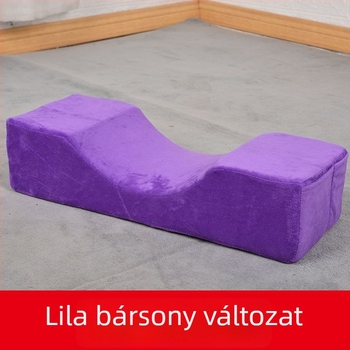 U-alakú memóriahabos nyakpárna kristályos bársony huzattal, modern minimalist design, felnőtteknek, alkalmas oldalfekvéshez