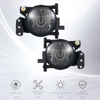 BMW E60/E61/E83/E46/E90/E91/E63/E64 első ködlámpa – Modell V19-004, 51W, 12V, 1200LM