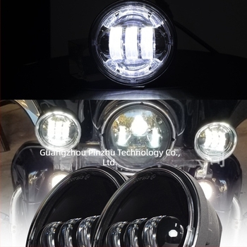 Harley-Davidson ködlámpa, alumínium ház, PC lencse, 12V, 30W, IP67, élettartam 30000 h