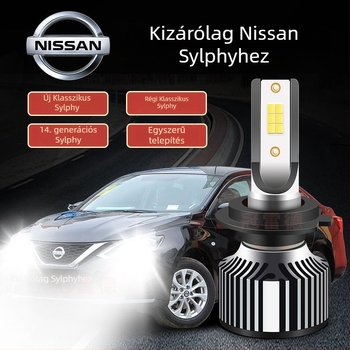 Nissan Sylphy LED fényszóróizzók – magas és alacsony fény, fehér fény, 5000 lm