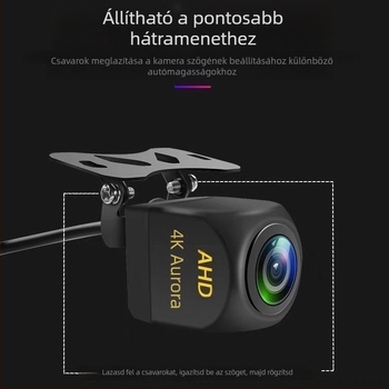 Autó hátsó kamera Android navigációval, AHD4K Aurora, 720P éjszakai látás