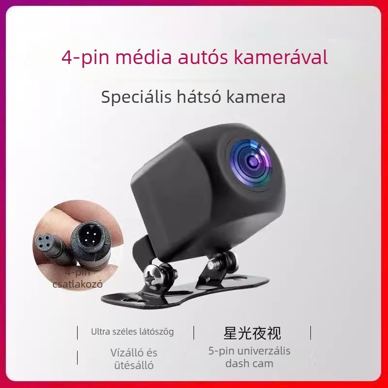 Dash kamera AHD 1080p, 170° látószög, 12V tápegység, ház cinkötvözet, Sony 1080p hátsó kamera