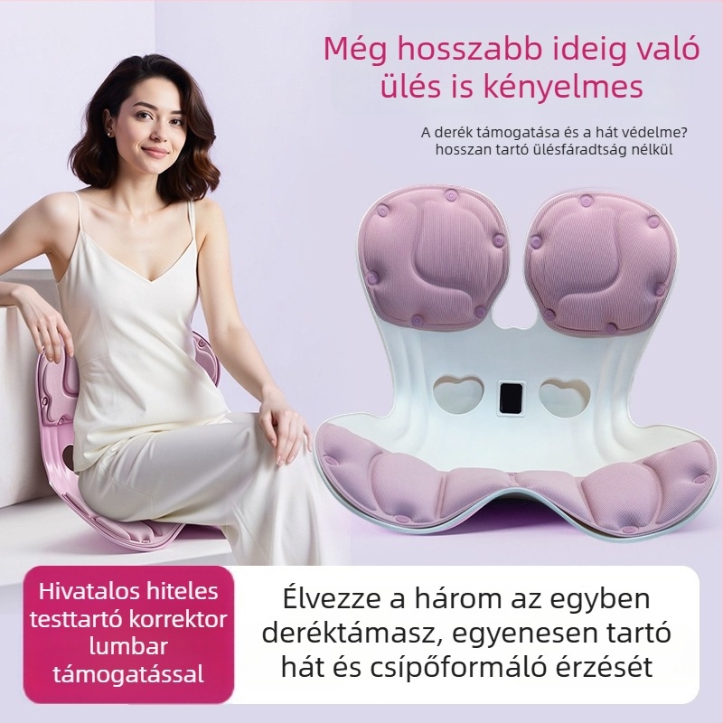 Ergonomikus ágyéki támasz – ülőpárna memóriahabból hosszú ülőidőkhöz