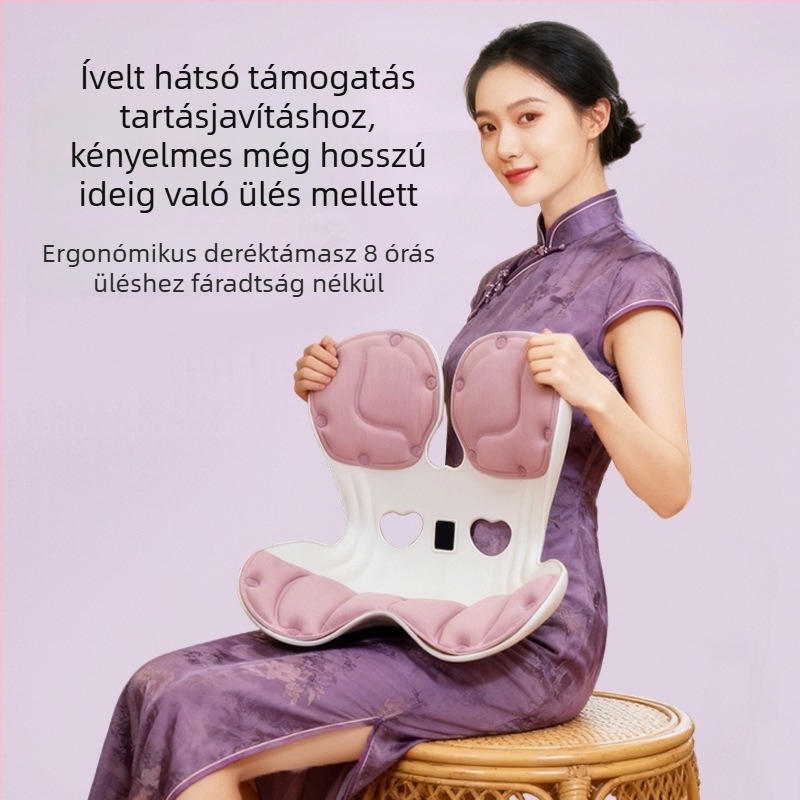 Ergonomikus ágyéki támasz – ülőpárna memóriahabból hosszú ülőidőkhöz