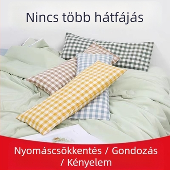 Ágyéki párna alváshoz hajdina héj töltettel, viszkózrost borítással, szövés
