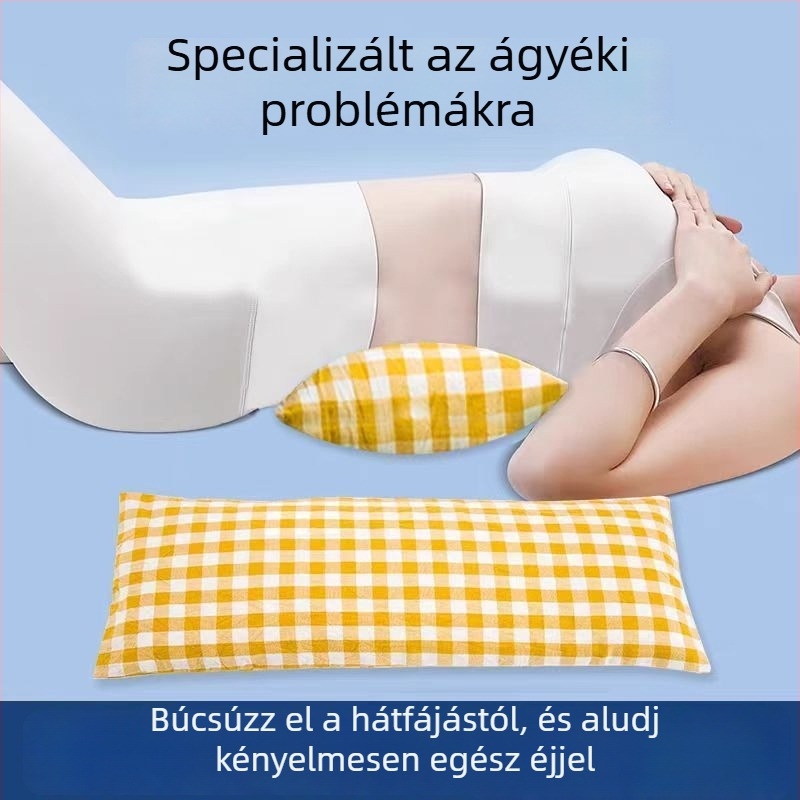 Ágyéki párna alváshoz hajdina héj töltettel, viszkózrost borítással, szövés